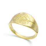 Anel delicado banhado a ouro