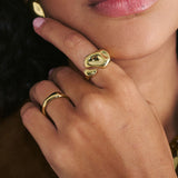 Anel banhado a ouro