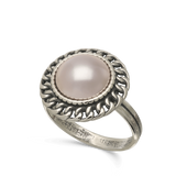 Anel Delicado, Prata, Pérola cultivada