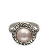 Anel Delicado, Prata, Pérola cultivada