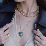 Anel grande vintage banhado a ouro